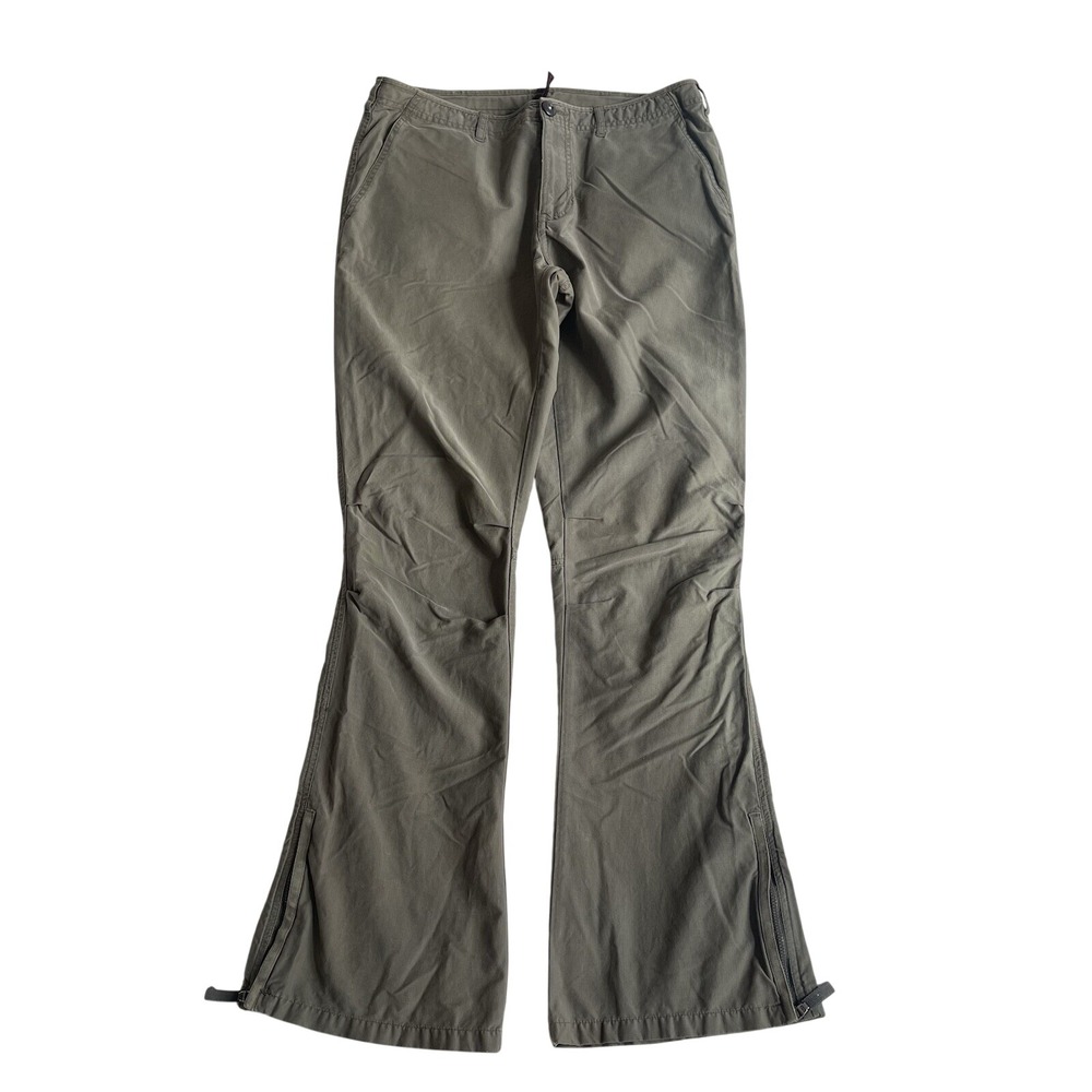 VTG Abercrombie & Fitch Cargo Pant 4 Green Grunge Military Y2K Paratrooper Flair